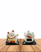 Figura Gato de La Fortuna Blanco, c/ Movimiento JI23-249 - Miniatura 2