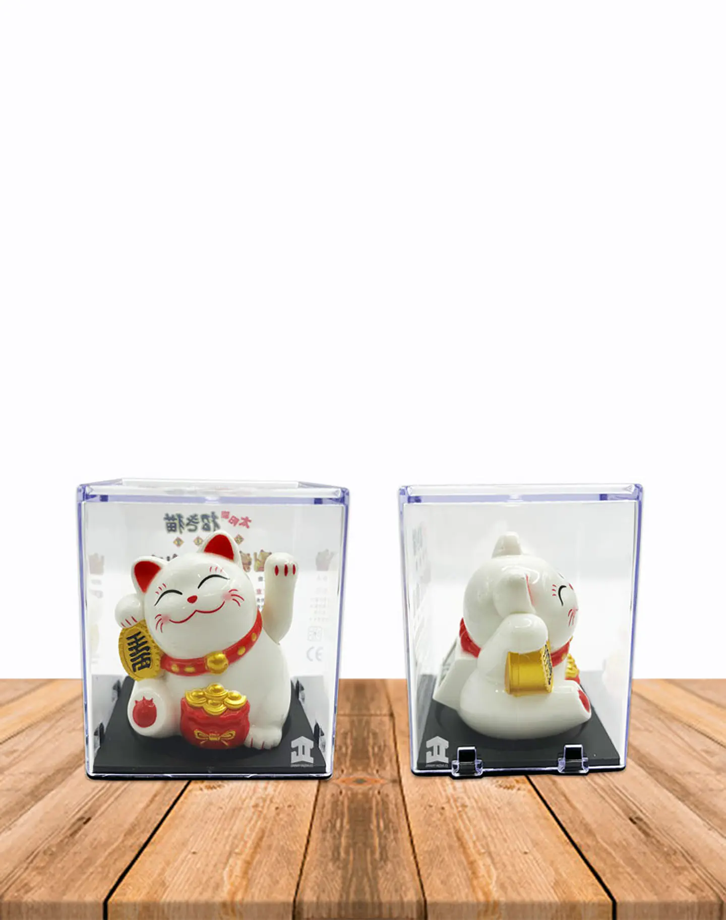 Figura Gato de La Fortuna Blanco, c/ Movimiento JI23-249 3