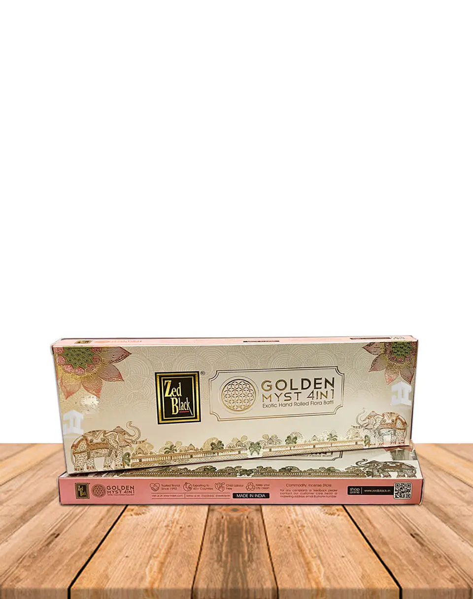 Incienso Zed Black Exclusive Golden Myst 4 in 1 1