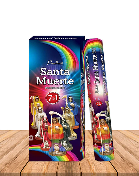 Incienso Formato Hexagonal  7 en 1  Santa Muerte
