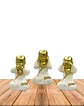 Set Figura Buda Ciego Sordo & Mudo Grande JI23-330 - Miniatura 1