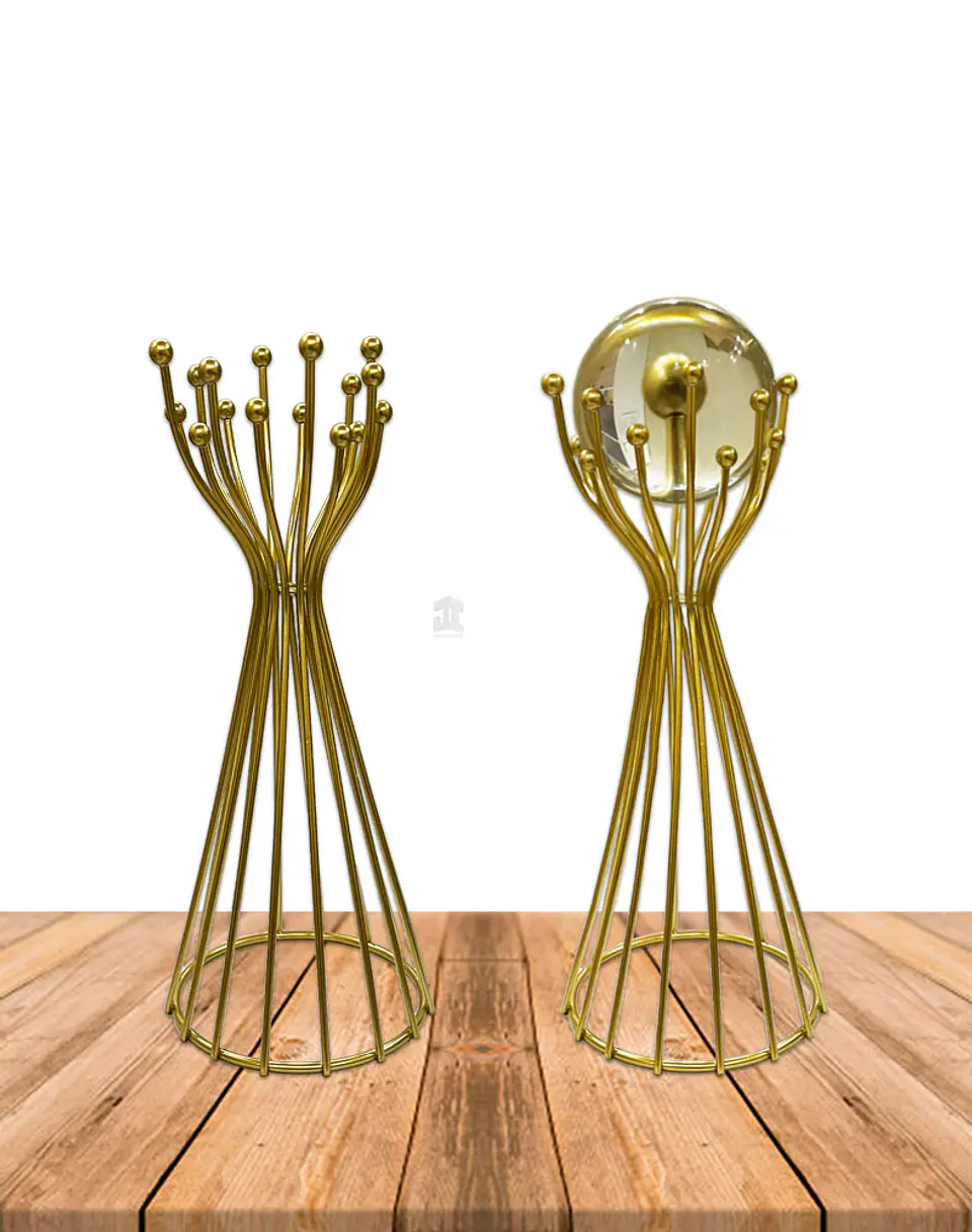 Figura Base Espiral y Esfera de Cristal JI23-286 2