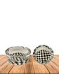 Set Cenicero Vidrio B/N  6Und JI23-321 - Miniatura 2