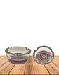 Set Cenicero Vidrio Sicodelico 6Und JI23-320 - Miniatura 2