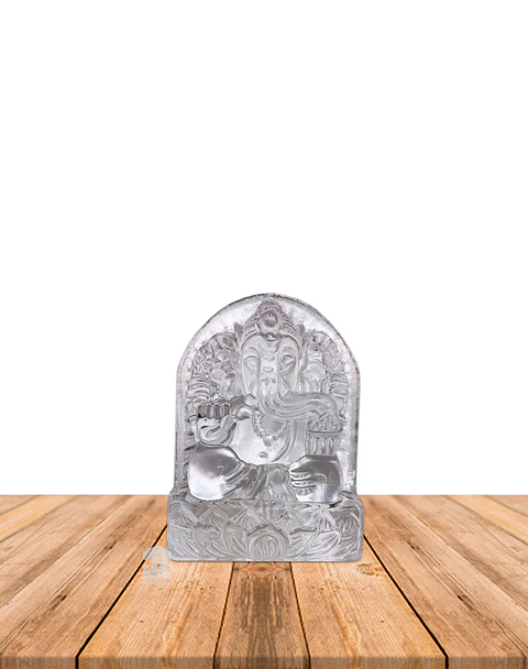 Dios Ganesh  de cristal Pequeño Transparente  JI23-174