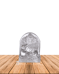 Dios Ganesh  de cristal Pequeño Transparente  JI23-174