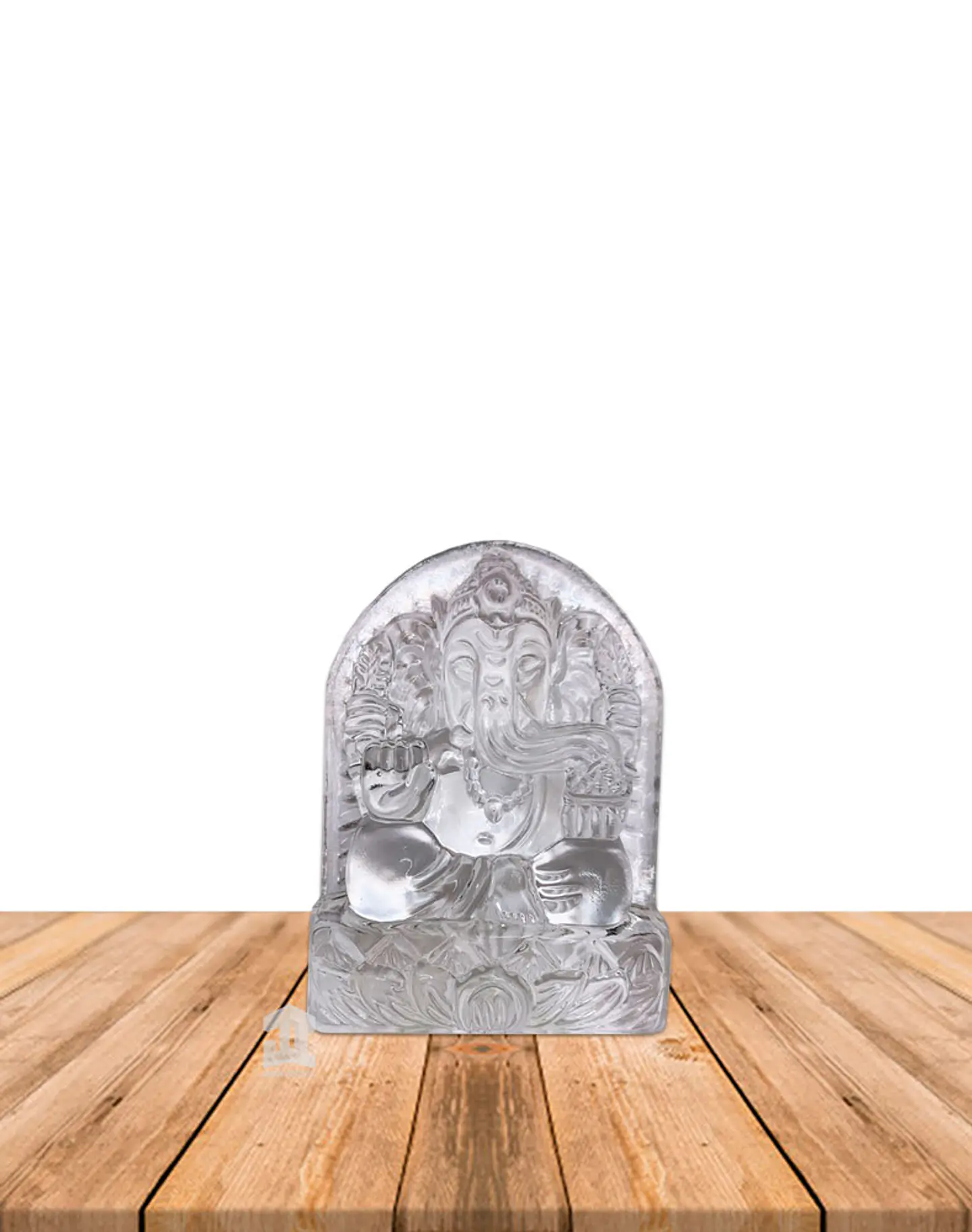 Dios Ganesh  de cristal Pequeño Transparente  JI23-174 1