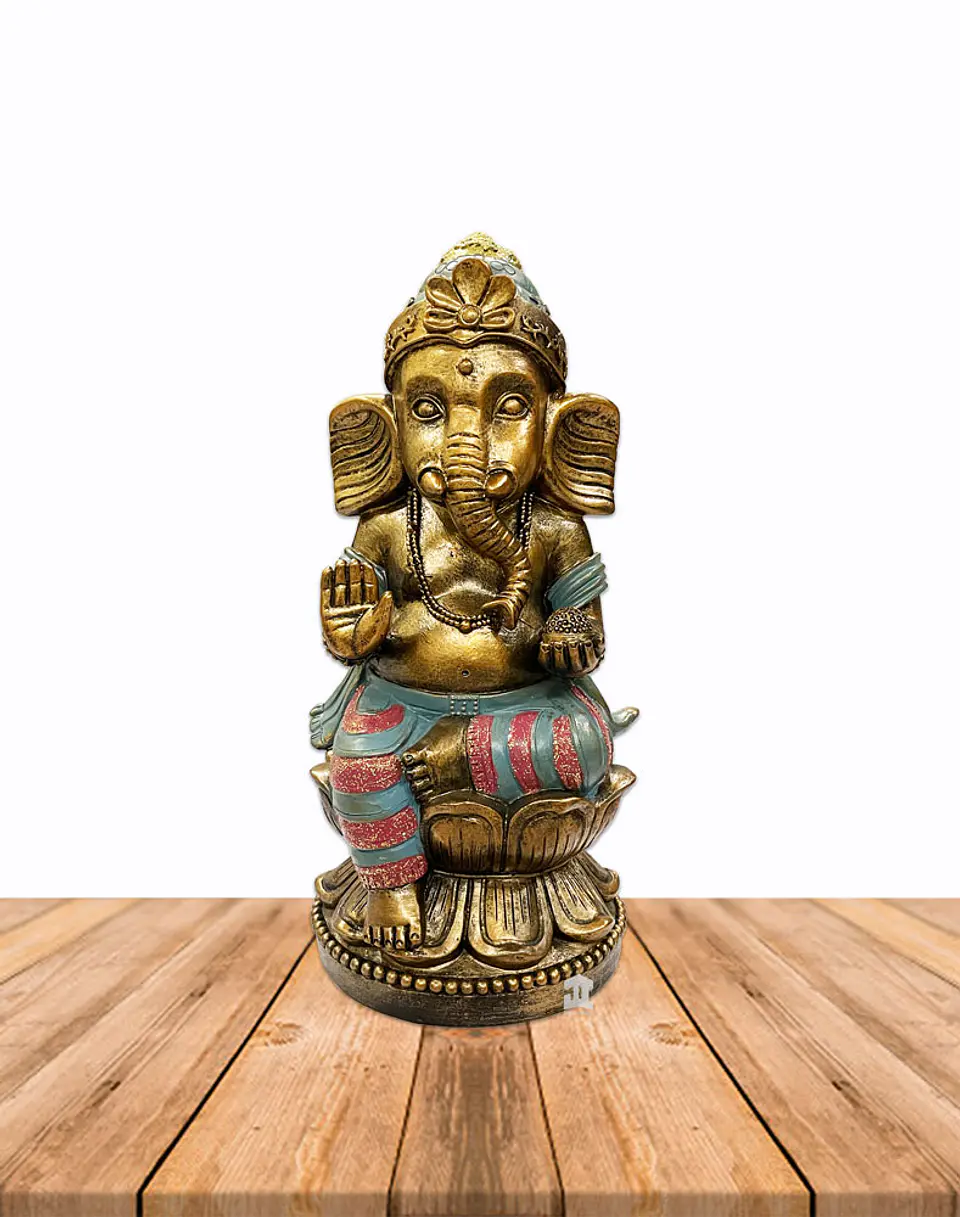 Figura Dios Ganesh Sentado JI23-549 1