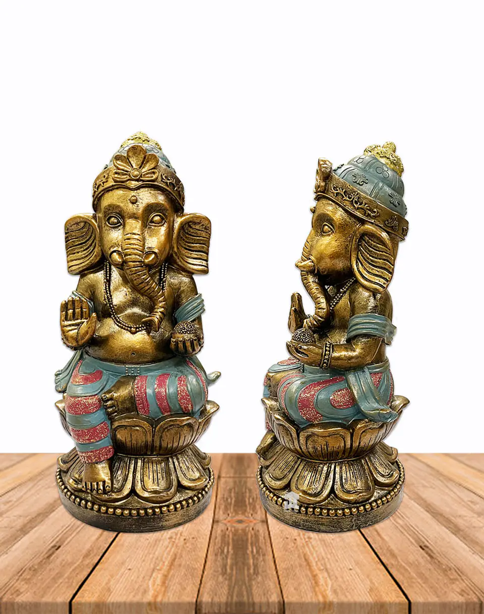 Figura Dios Ganesh Sentado JI23-549 2