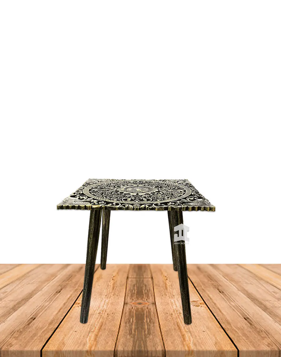 Mesa Decorativa Cuadrada de Madera JI23-473 2