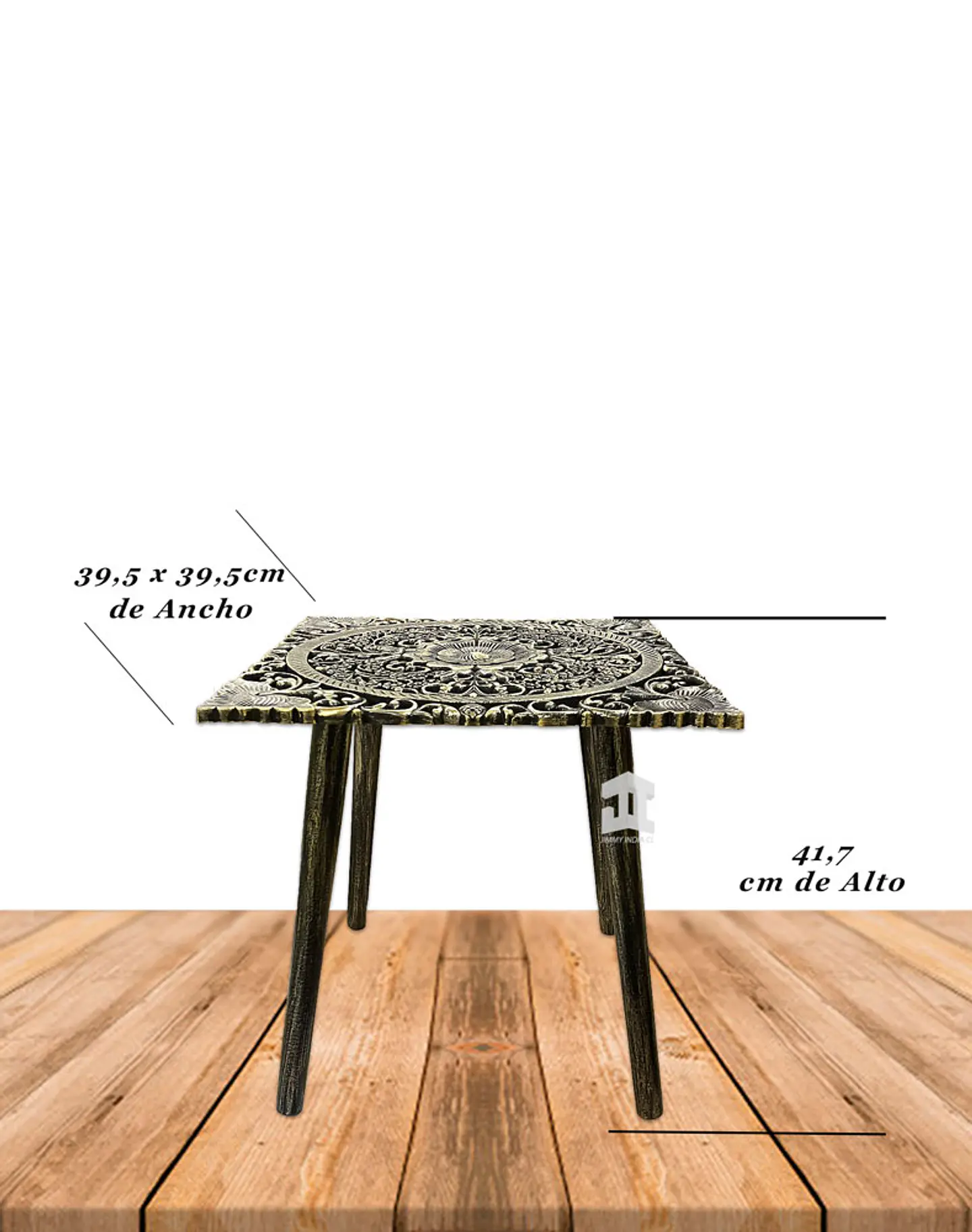 Mesa Decorativa Cuadrada de Madera JI23-473 3