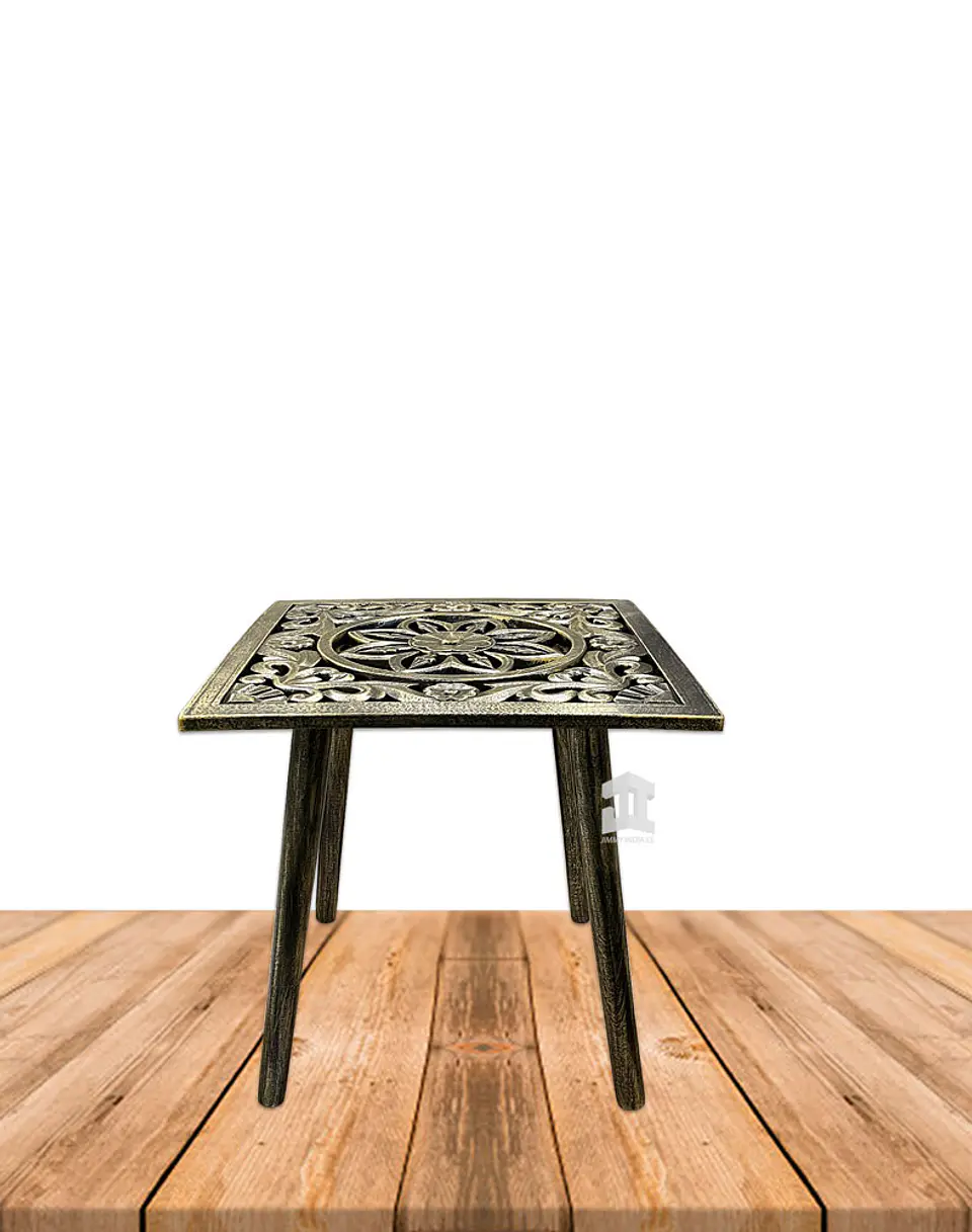 Mesa Decorativa Cuadrada de Madera JI23-475 2