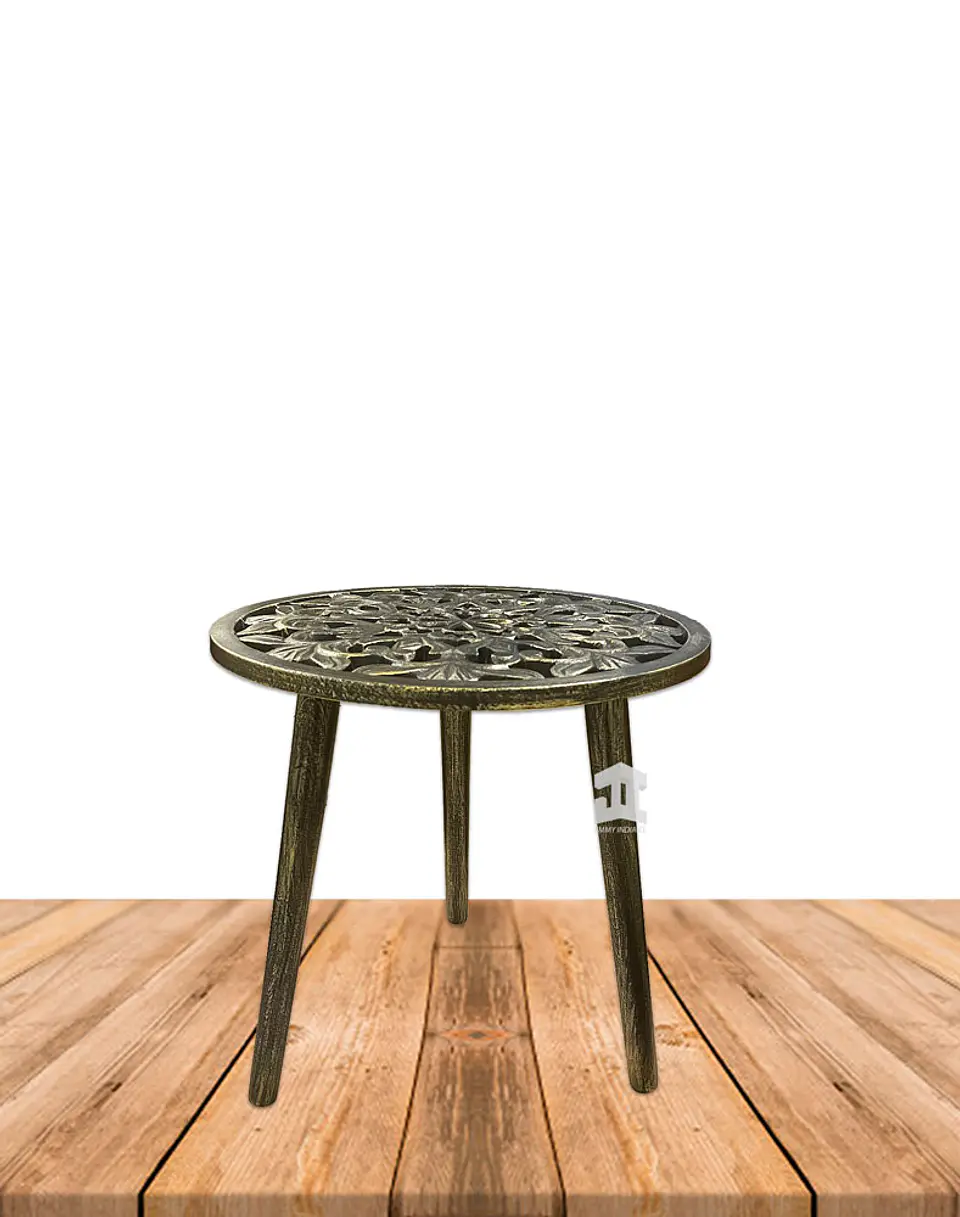 Mesa Decorativa Redonda de Madera JI23-472 2