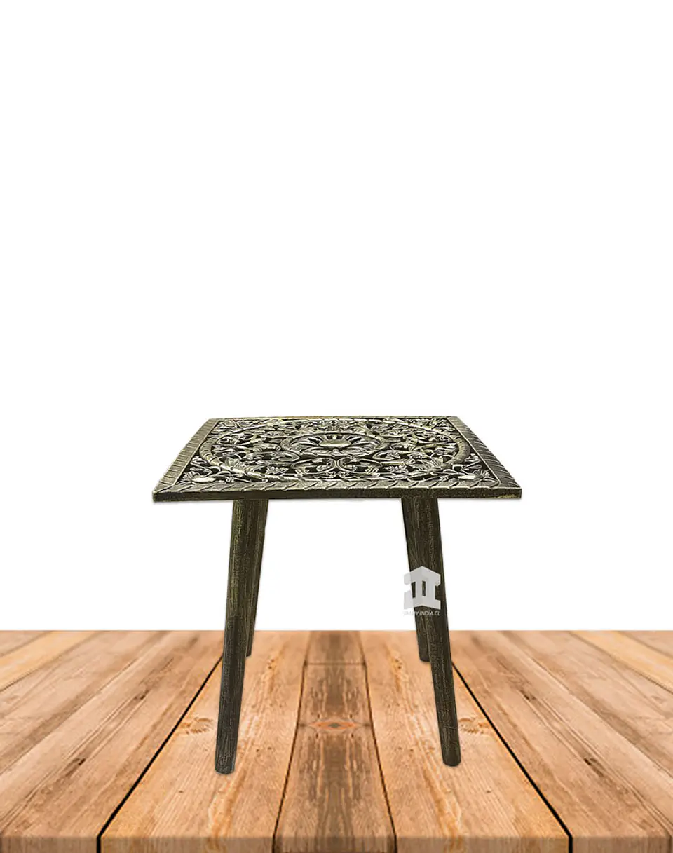 Mesa Decorativa Cuadrada de Madera JI23-474 2
