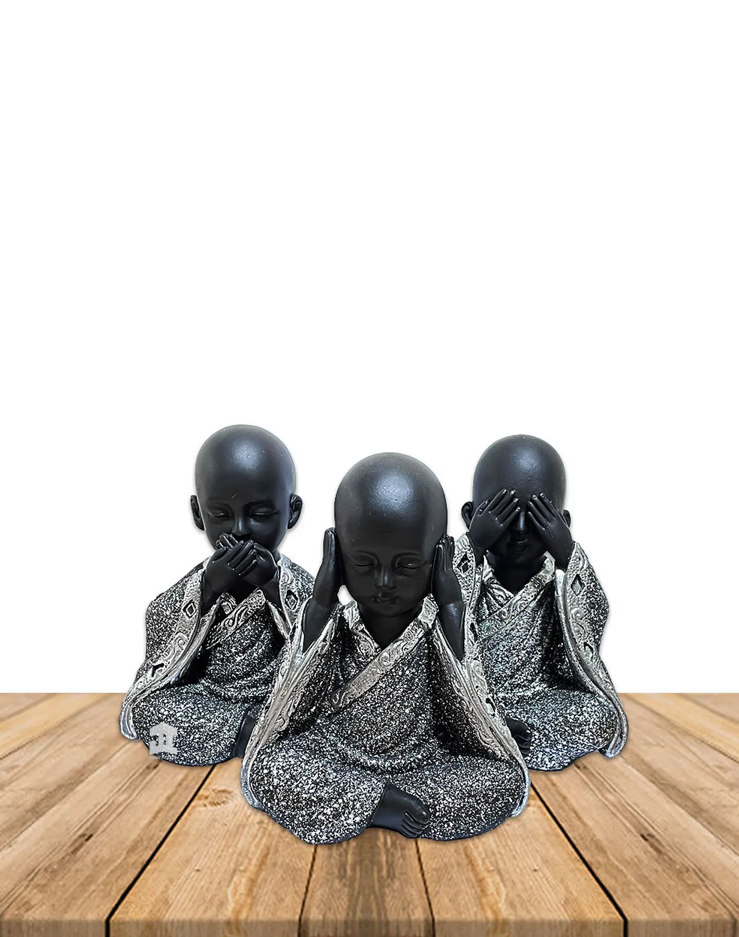 Set Figura Buda  Ciego, Sordo, Mudo JI23-331 3