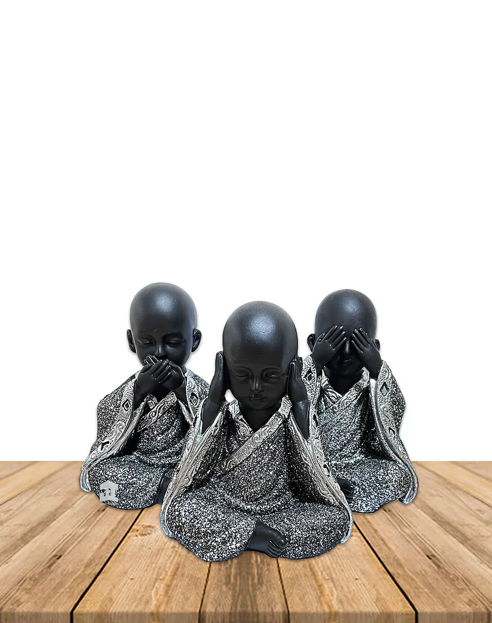 Set Figura Buda  Ciego, Sordo, Mudo JI23-331 3