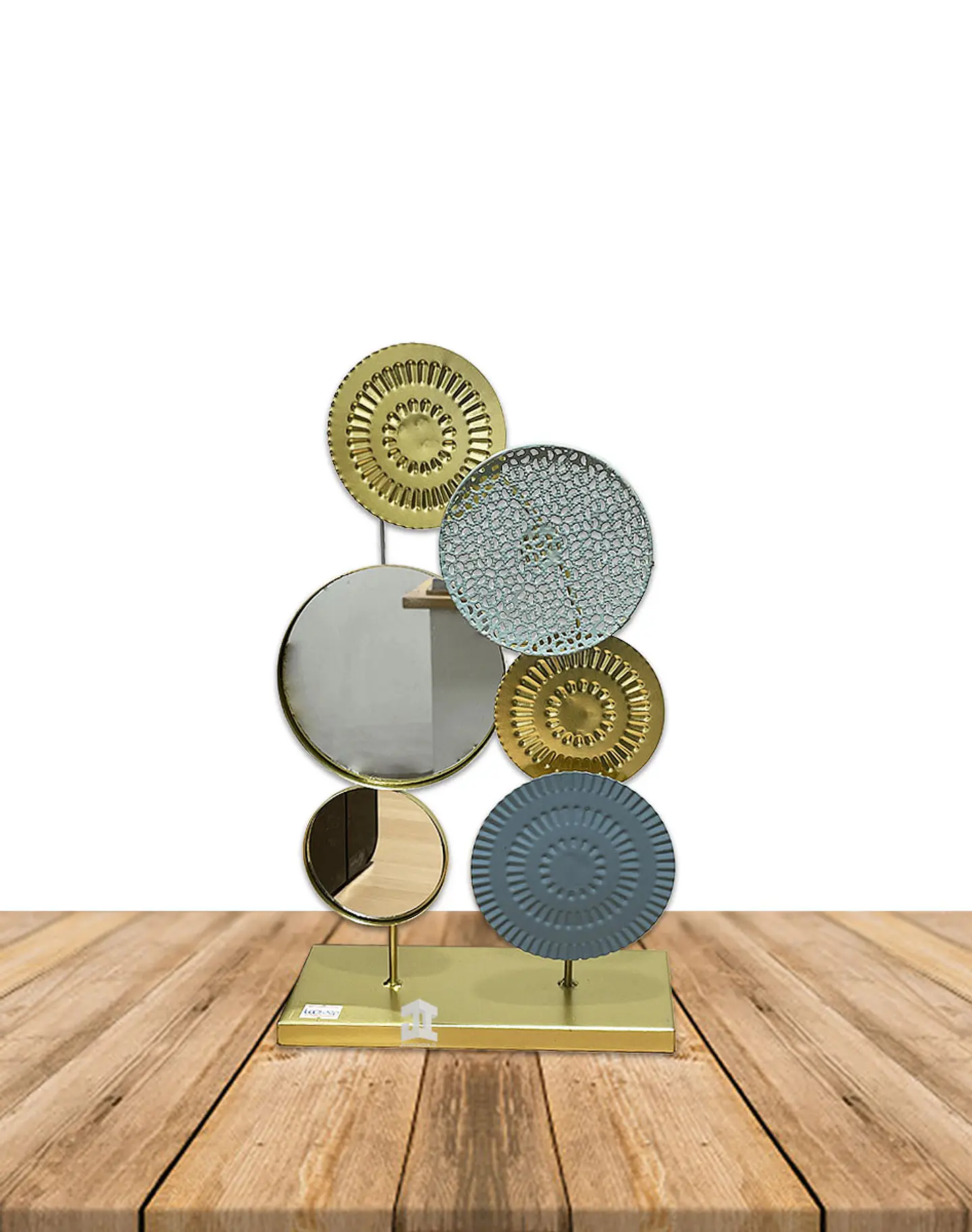 Figura de Metal Circulo c/Base JI23-449 1
