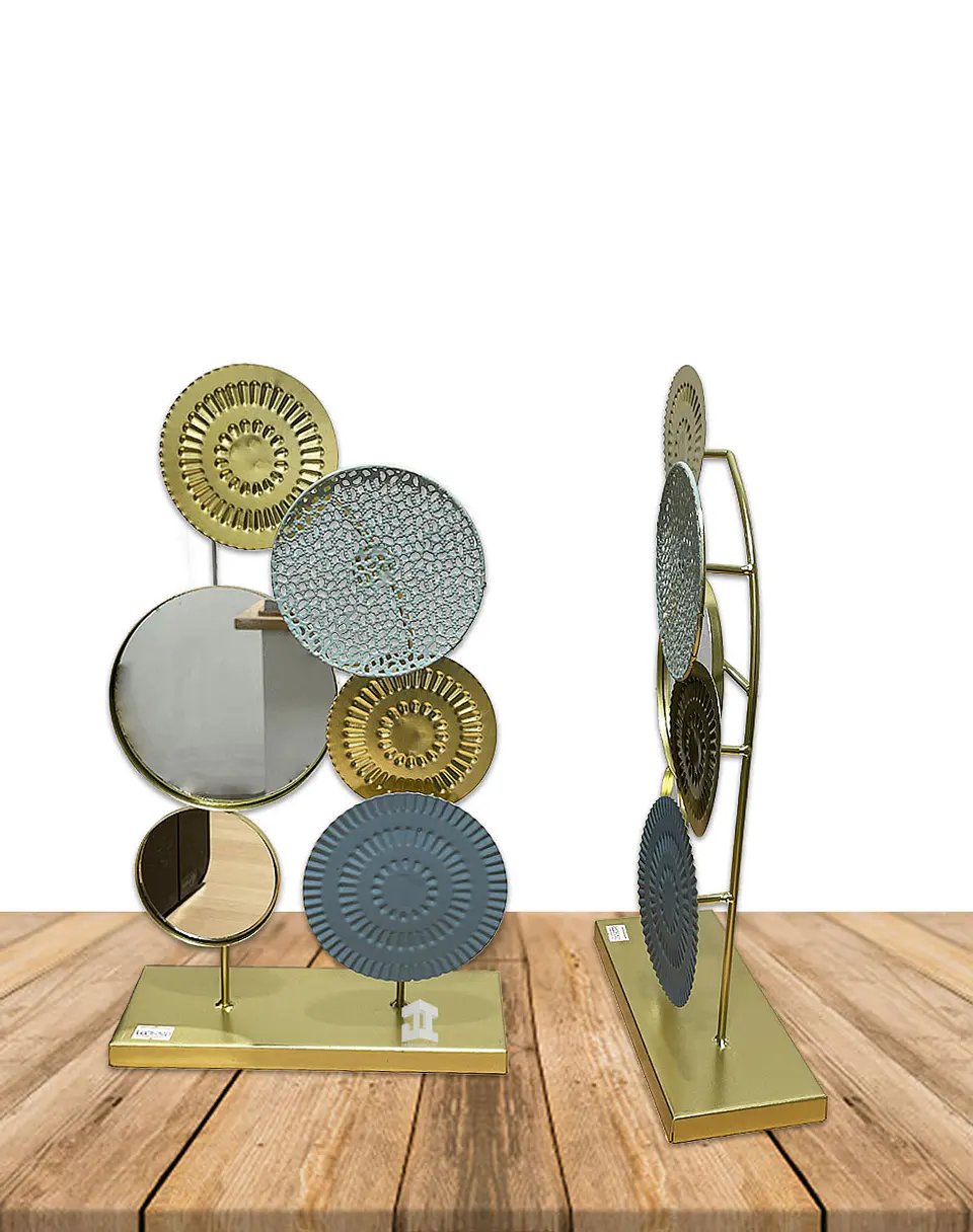 Figura de Metal Circulo c/Base JI23-449 2