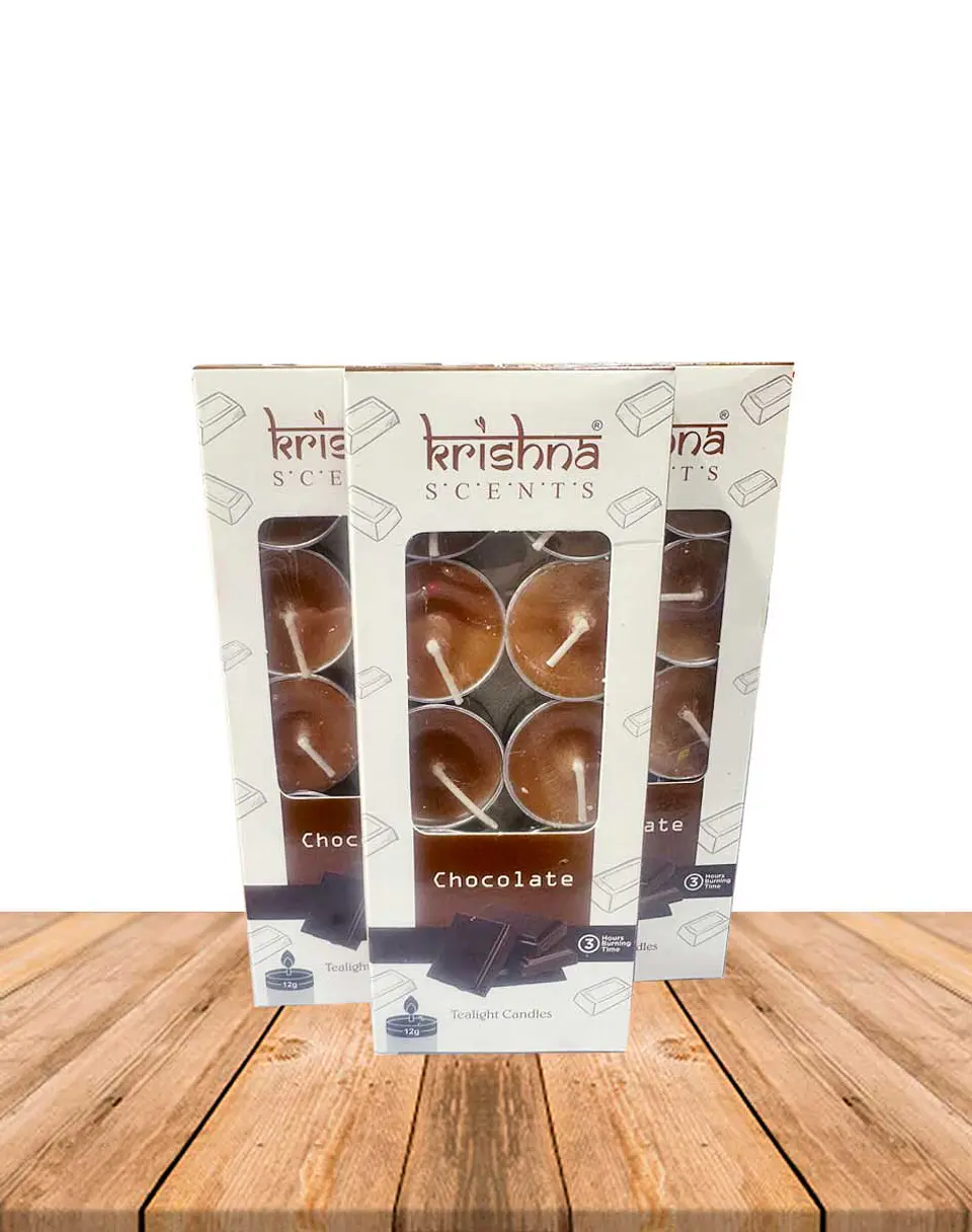 Vela Tealight Aromática Chocolate Krishna 2