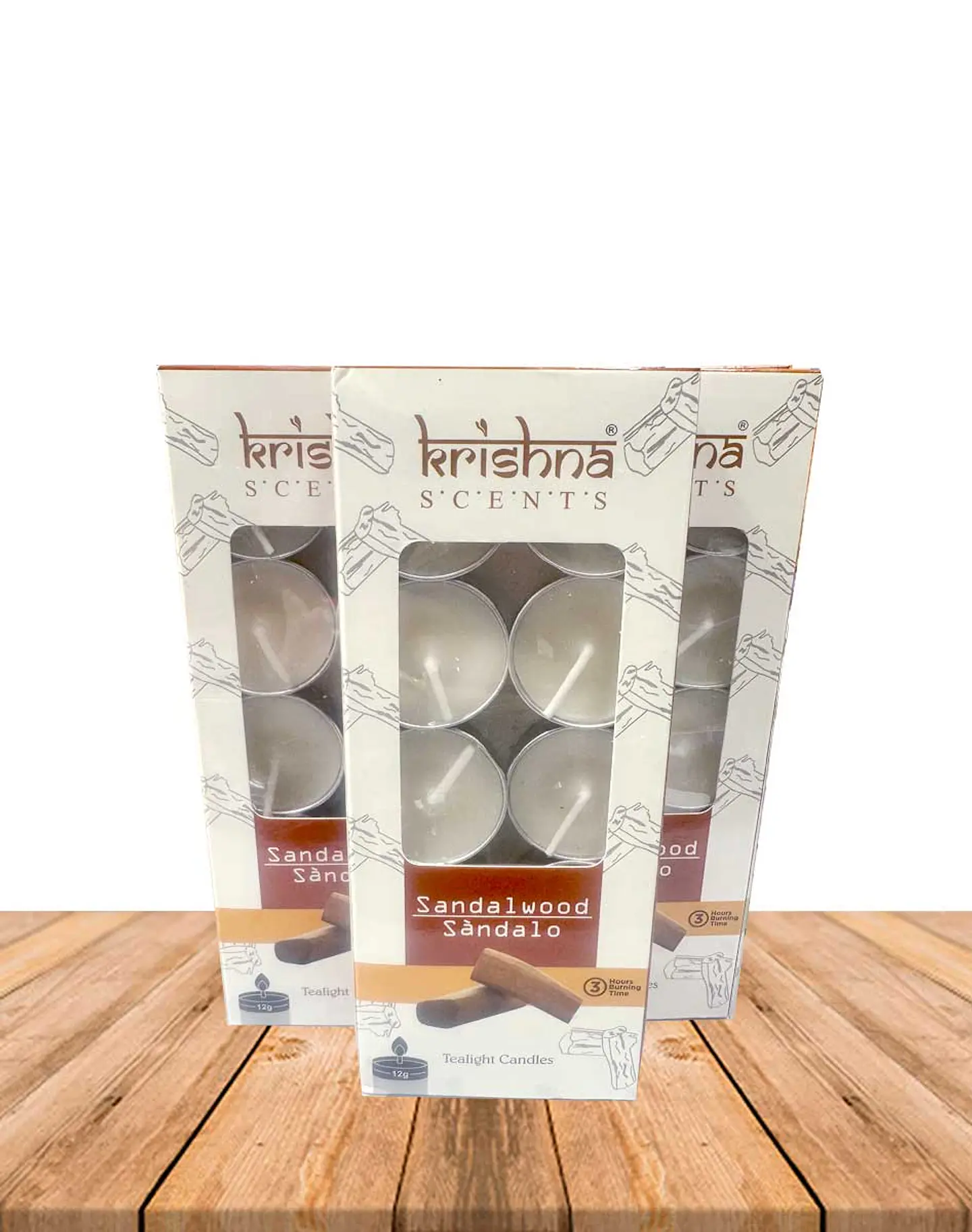 Vela Tealight Aromática Krishna Sándalo 2