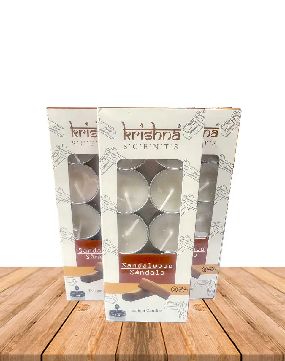 Vela Tealight Aromática Krishna Sándalo 2