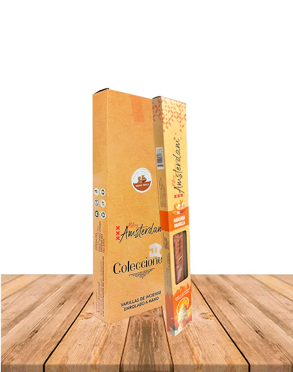 Incienso Jardin Rolling Amsterdam 41 Cm Orange Vainilla 2