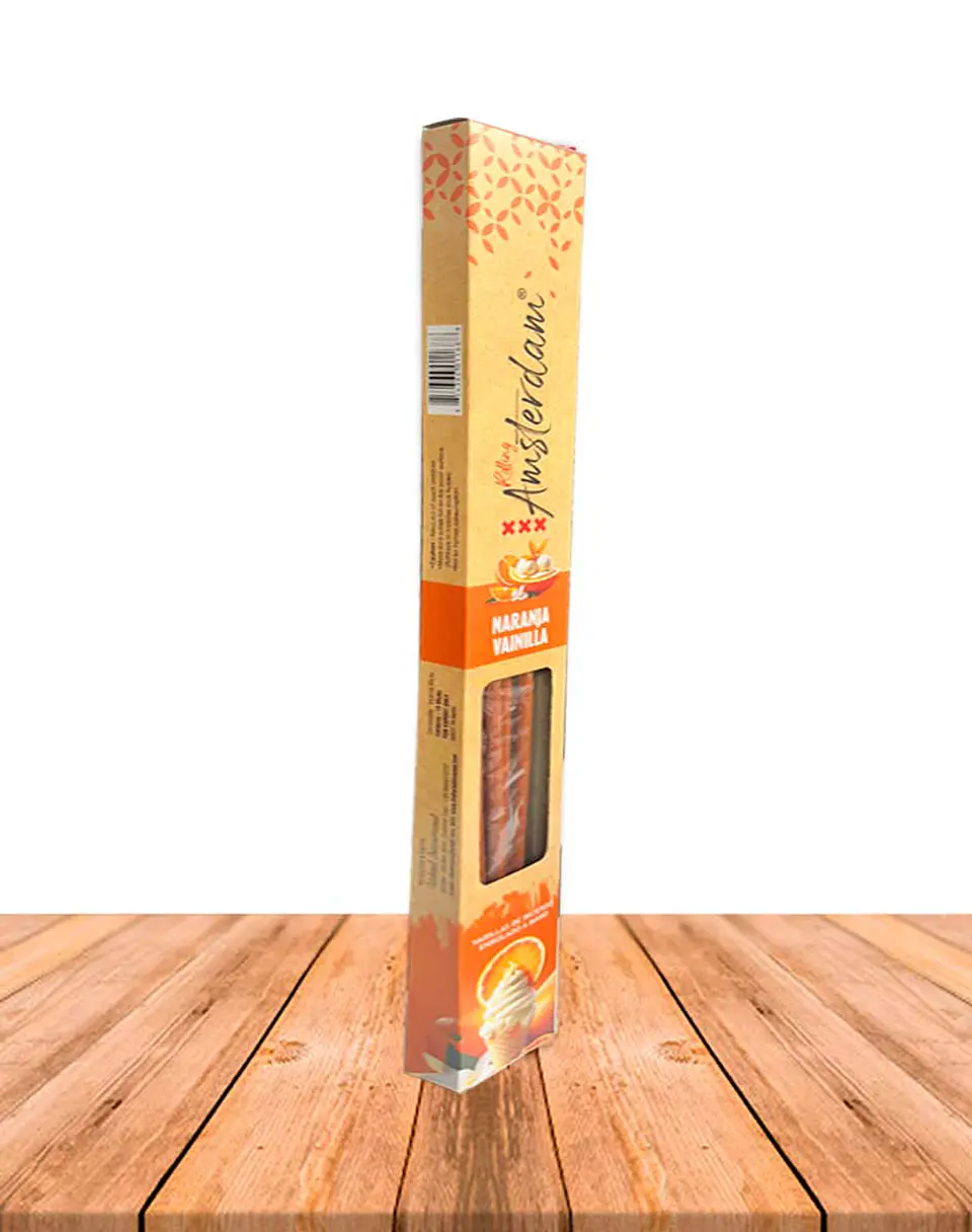 Incienso Jardin Rolling Amsterdam 41 Cm Orange Vainilla 3
