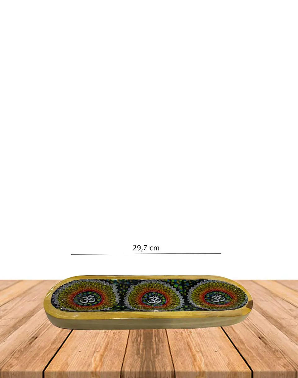 Porta Incienso Madera Bamboo Diseños Surtidos 1