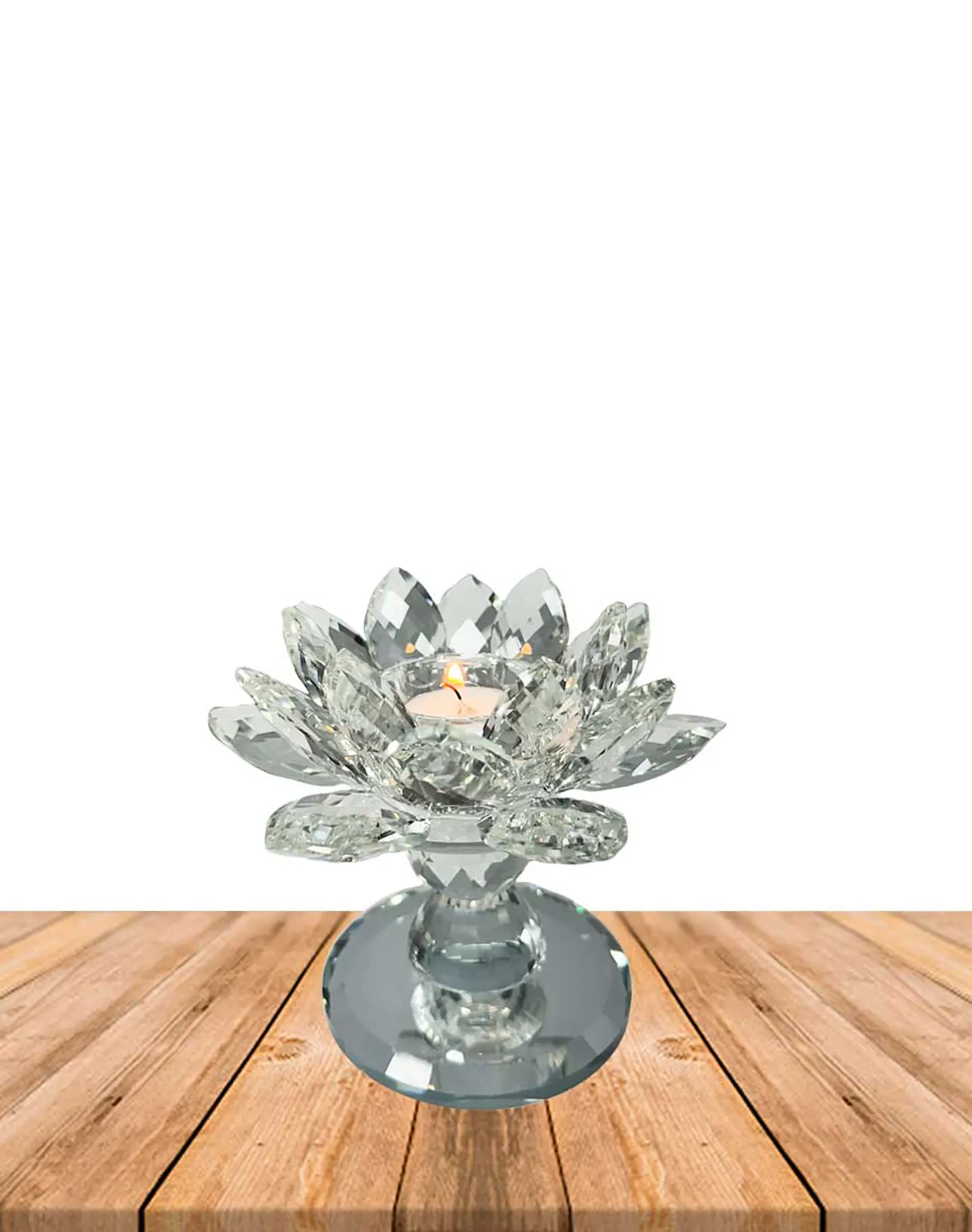 Porta vela Flor de loto 13cm JI23-153 1