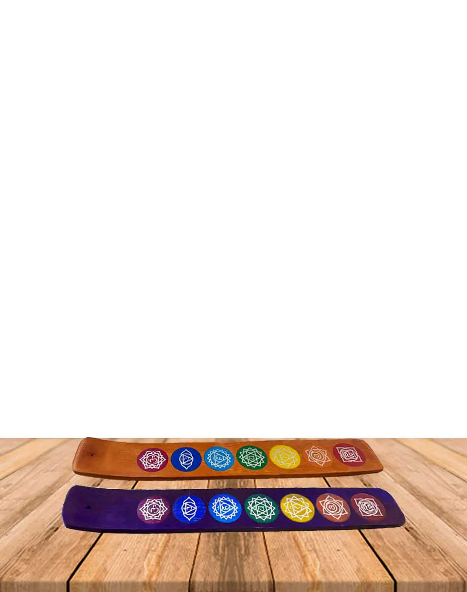 Tabla Porta Incienso 7 Chakras Diseños Surtidos 1