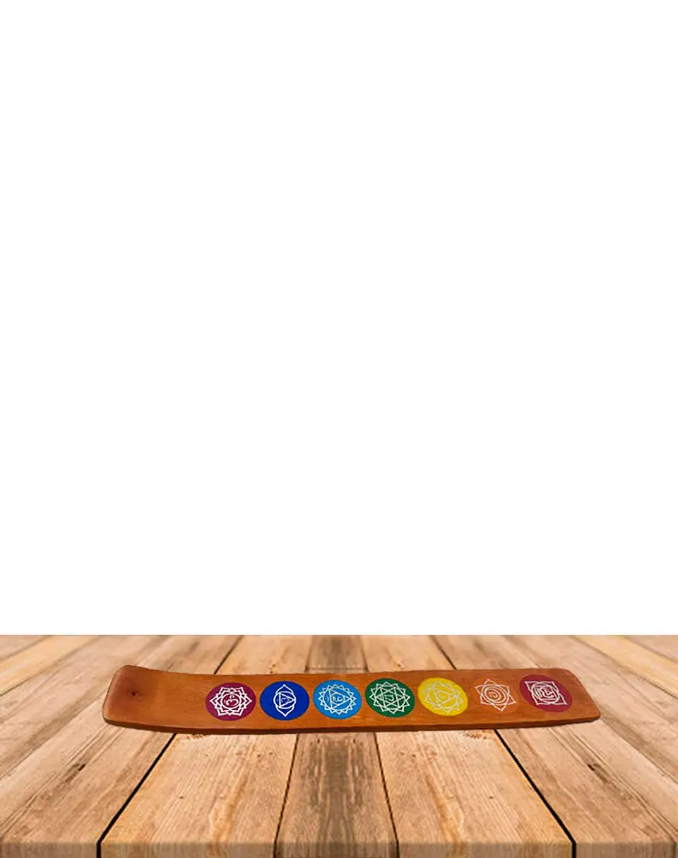 Tabla Porta Incienso 7 Chakras Diseños Surtidos 3