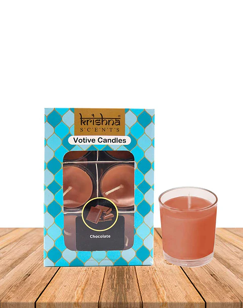 Pack Vela Votive Krishna Chocolate