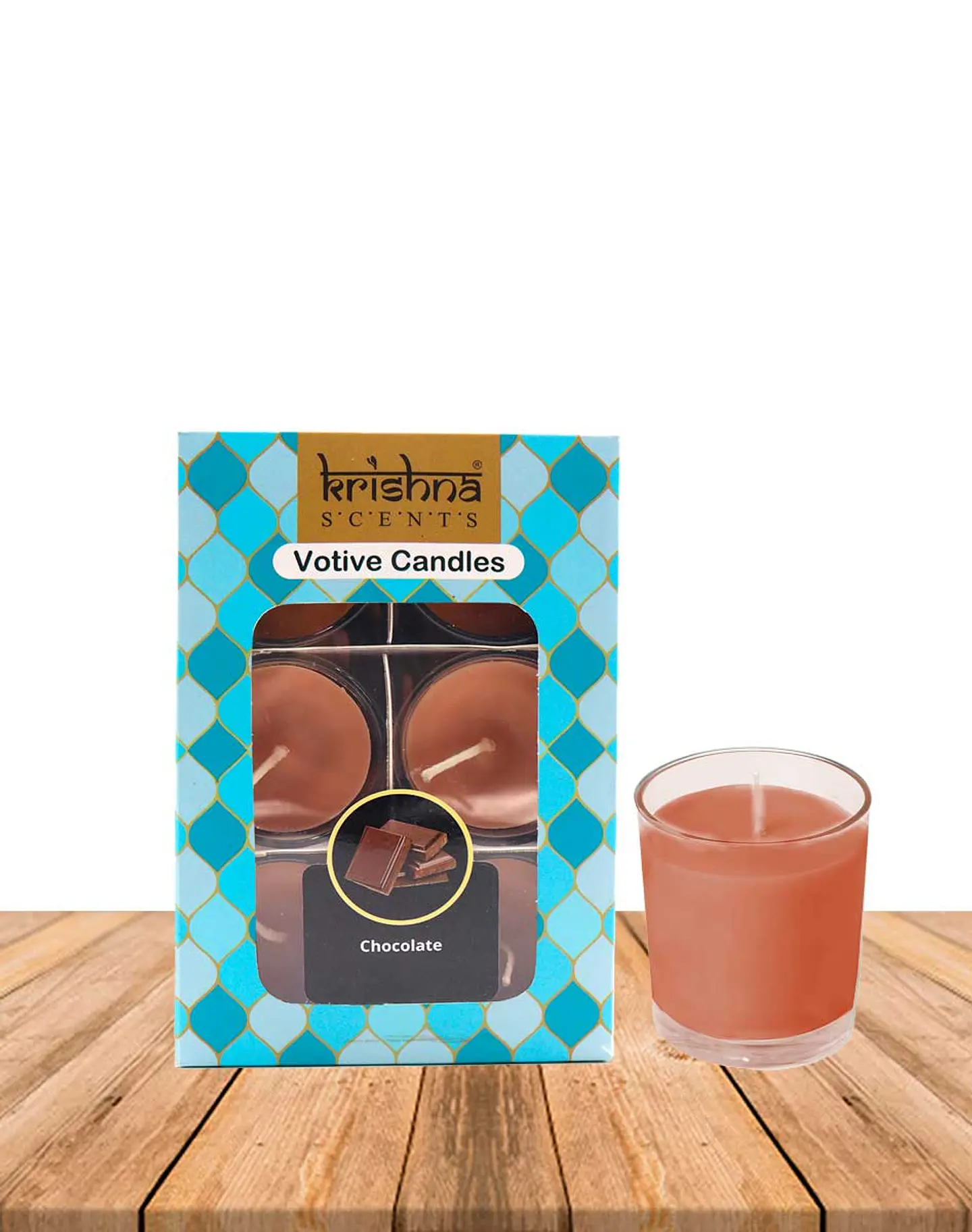Pack Vela Votive Krishna Chocolate 1