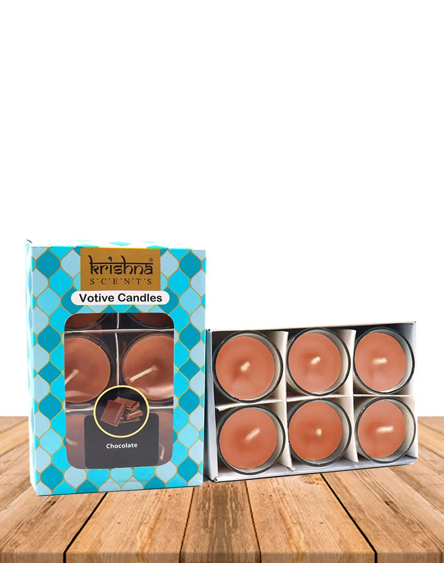 Pack Vela Votive Krishna Chocolate 3