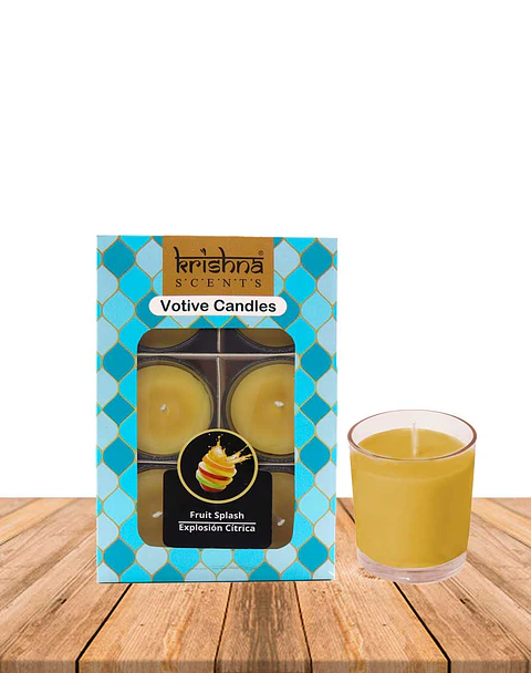 Pack Vela Votive Krishna Explosión Frutal