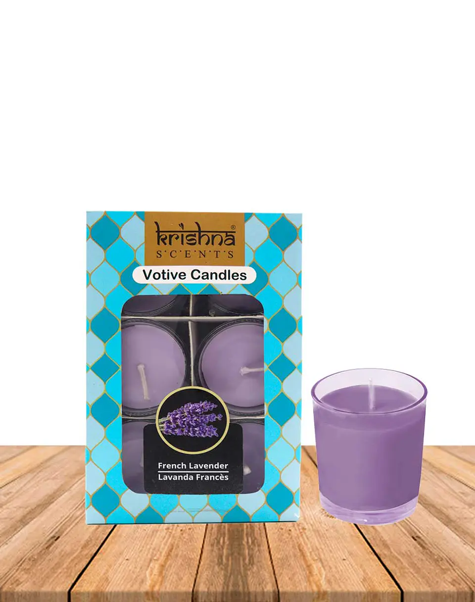 Pack Vela Votive Krishna Lavanda Francés 1