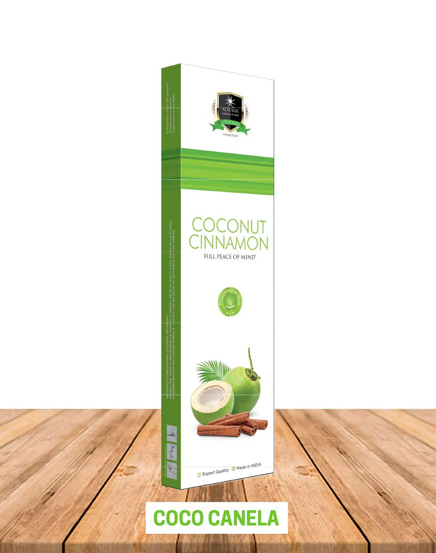Incienso Alaukik Coco Canela 30 gr 1