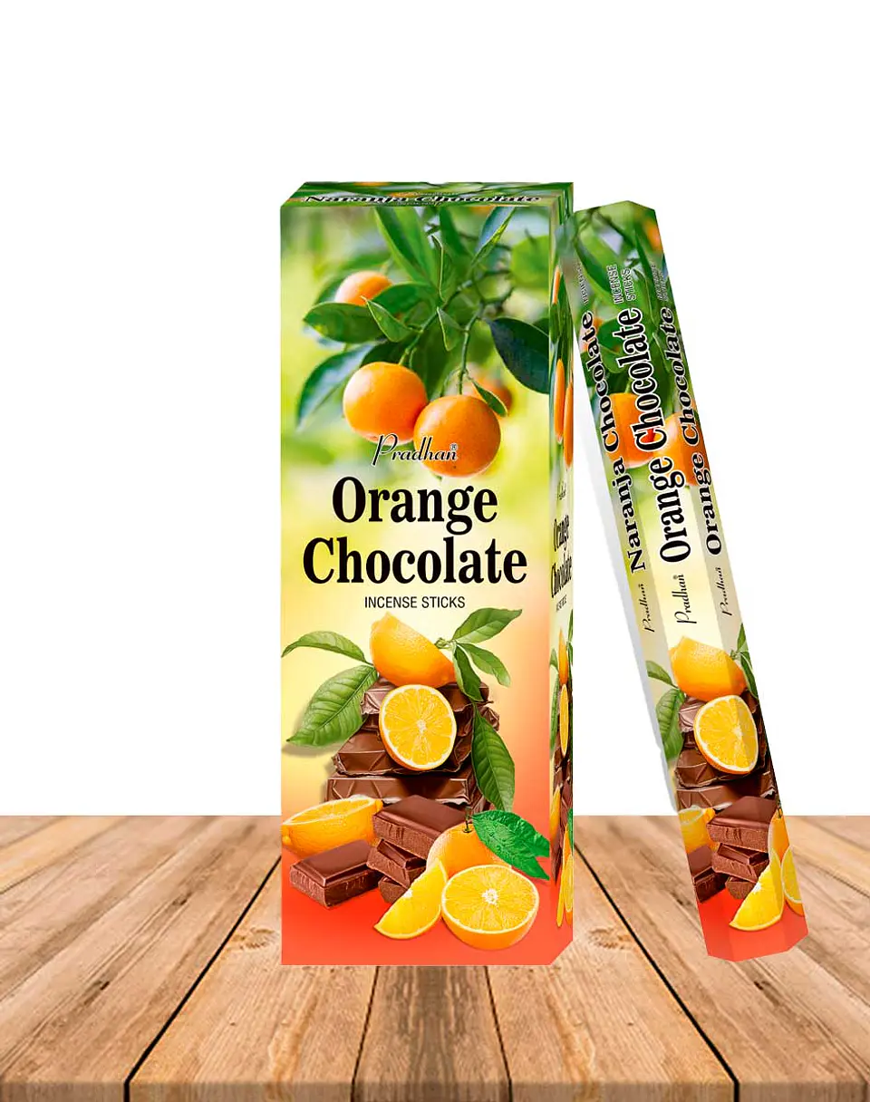 Incienso Formato Hexagonal Naranja Chocolate 1