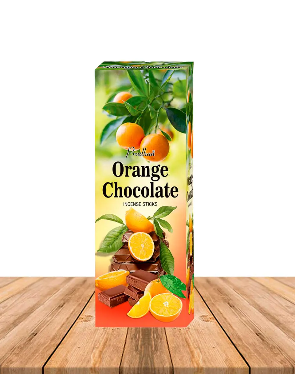 Incienso Formato Hexagonal Naranja Chocolate 2