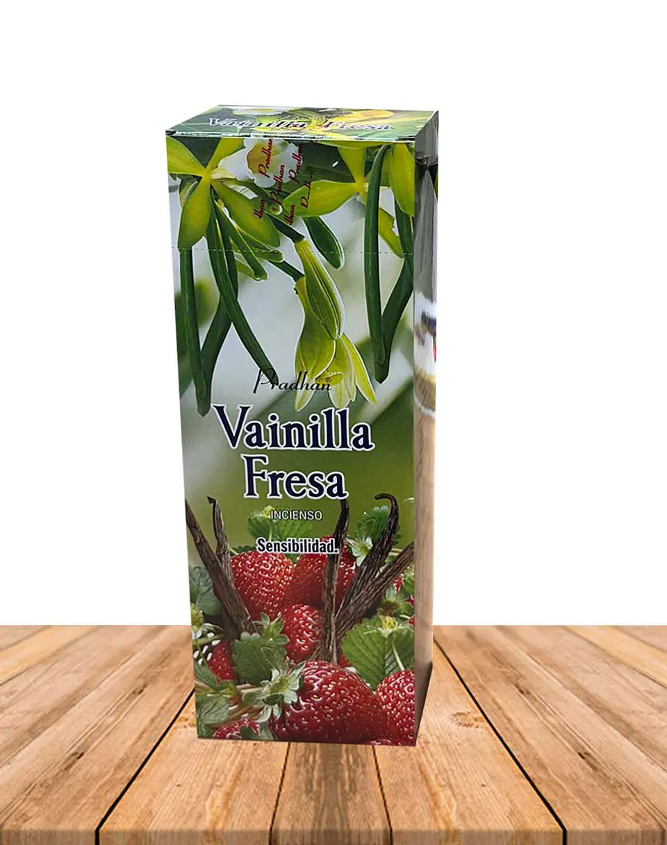 Incienso Formato Hexagonal Vainilla Con Frutilla 2