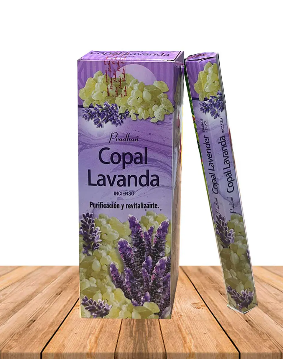 Incienso Formato Hexagonal Copal Con Lavanda 1