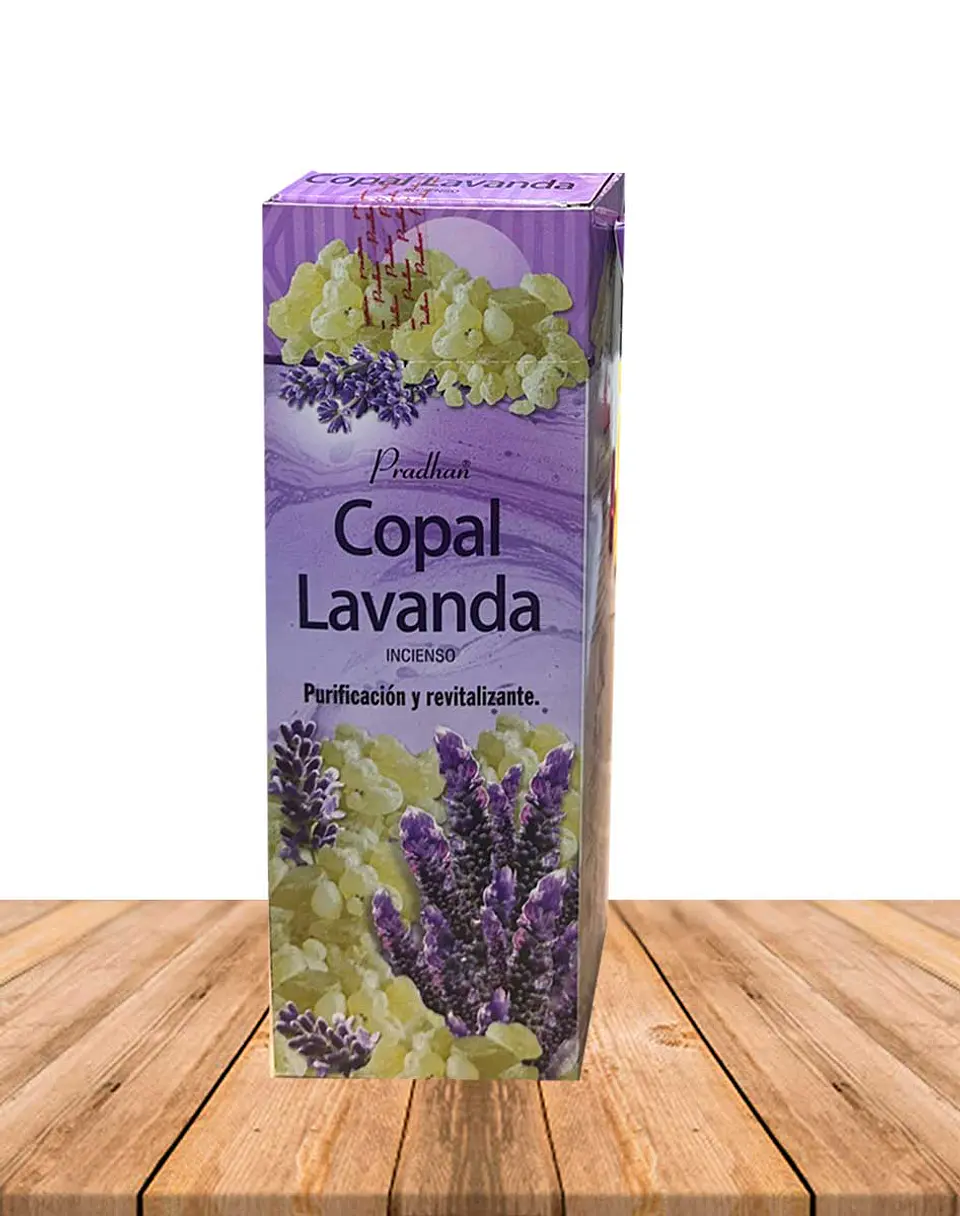 Incienso Formato Hexagonal Copal Con Lavanda 2