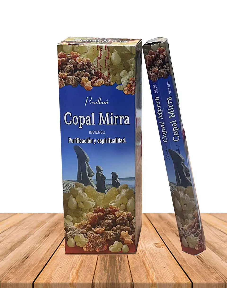 Incienso Formato Hexagonal Copal Con Mirra 1