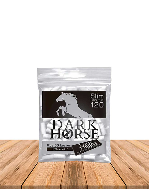 Filtro Dark Horse Slim 120 Unidades + Papel Black 