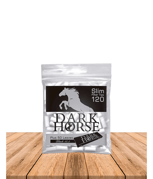 Filtro Dark Horse Slim 120 Unidades + Papel Black 