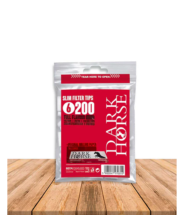 Dark Horse Filtro Slim 200 un + Papel Original 