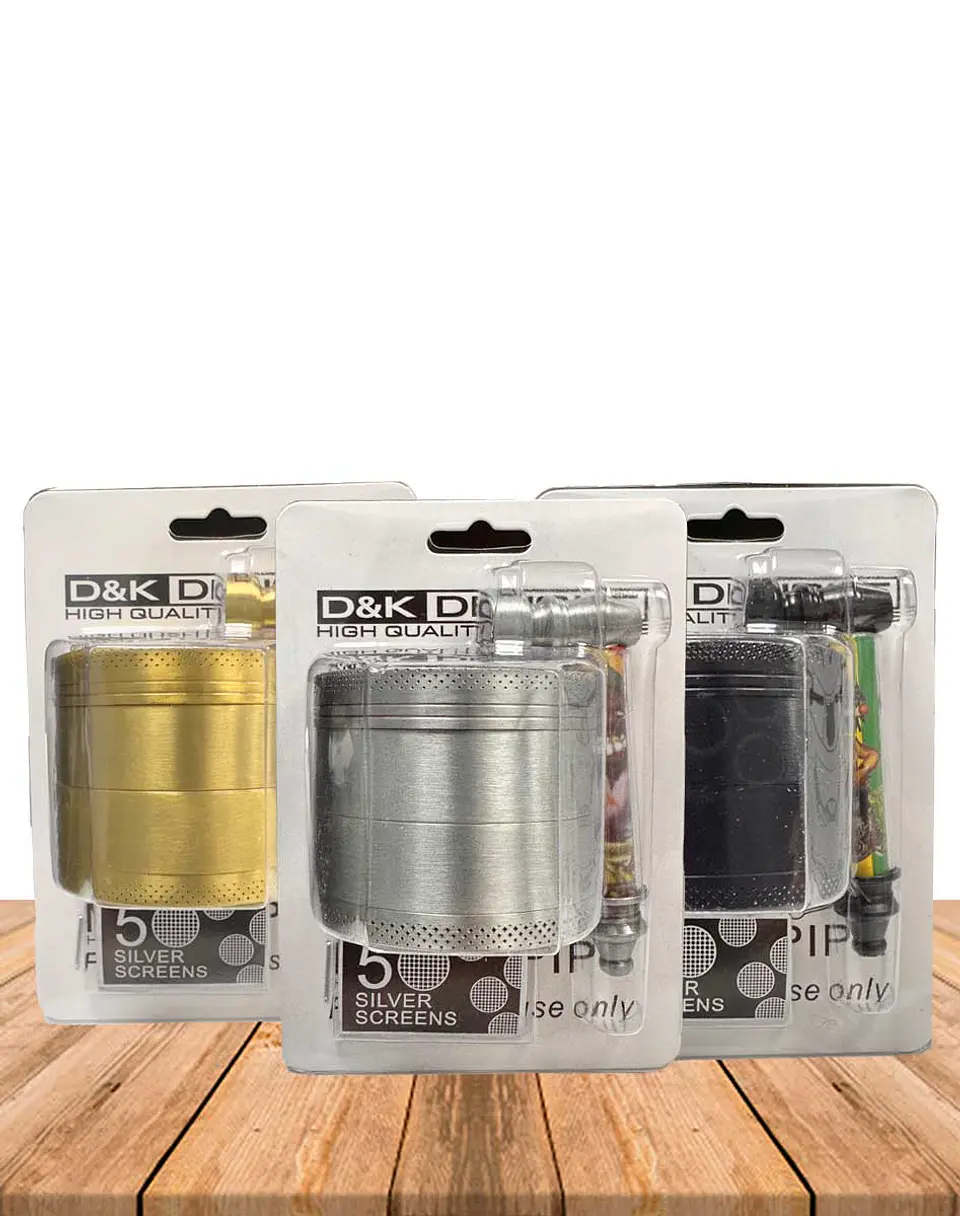 Set Pipa Metálica + Moledor Metálica + Rejilla DK7123 2