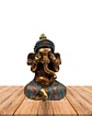 Figura Ganesh Ciego, Sordo y Mudo  Mediano JI23-525 - Miniatura 2