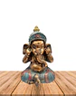 Figura Ganesh Ciego, Sordo y Mudo  Mediano JI23-525 - Miniatura 4