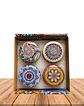 SET 4 Velas Lata Diseño Mandala JI24-17  - Miniatura 2